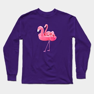 Flamingo on resort Long Sleeve T-Shirt